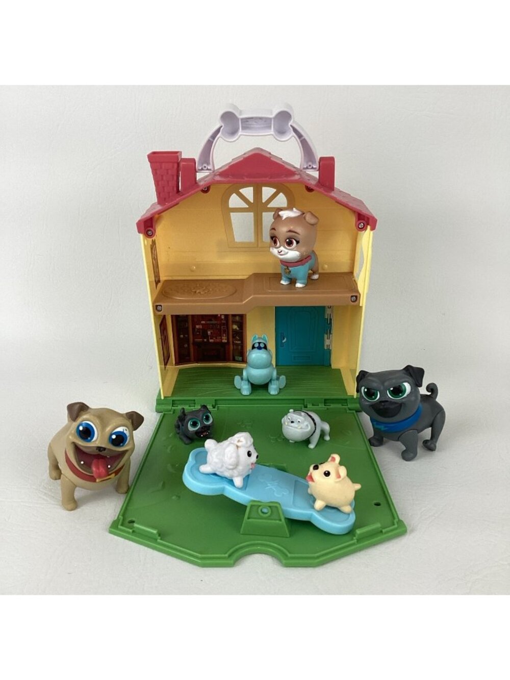 Puppy Dog Pals Stow N Go Playset w Figures Rolly Bingo Rufus Chubby Bundle Lot - Picture 1 of 11